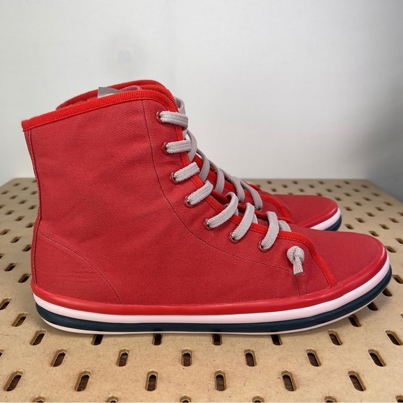Camper Women’s Hoops Red Ankle Zip Sneaker Bootie Size US 9/ EU 40 - Picture 5 of 10